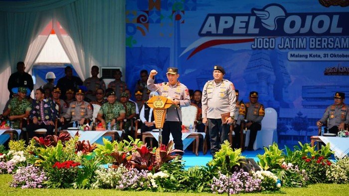 Ojol Jatim Gabung Kapolri, Komitmen Baru Jaga Kondusifitas Masyarakat!