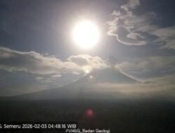Gunung Semeru Kembali Erupsi Pagi Ini, Tinggi Letusan Setinggi 700 Meter – Update 2