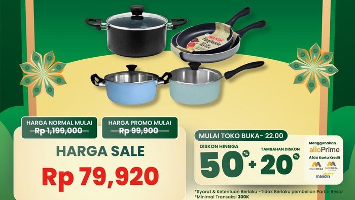 Peralatan Masak Murah Meriah di Transmart Full Day Sale, Serbu! - Update 2
