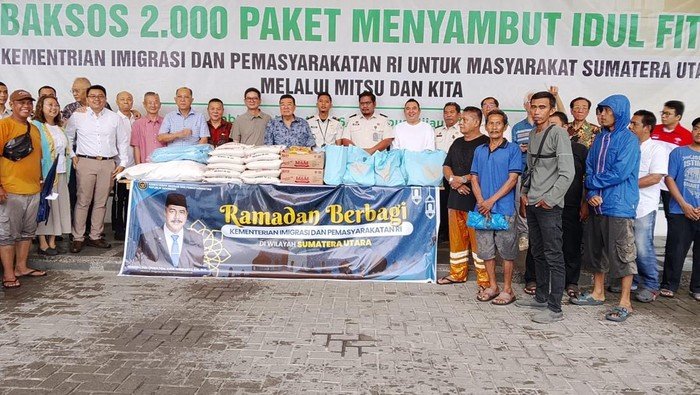 Ribuan Warga Sumut Terima Bansos dari Kemenimipas Sebelum Lebaran